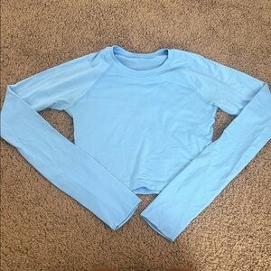 Lululemon Athletica Light Blue Long Sleeve Top
